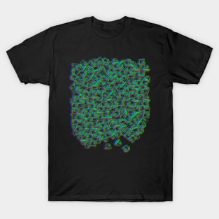 pattern spray caps T-Shirt